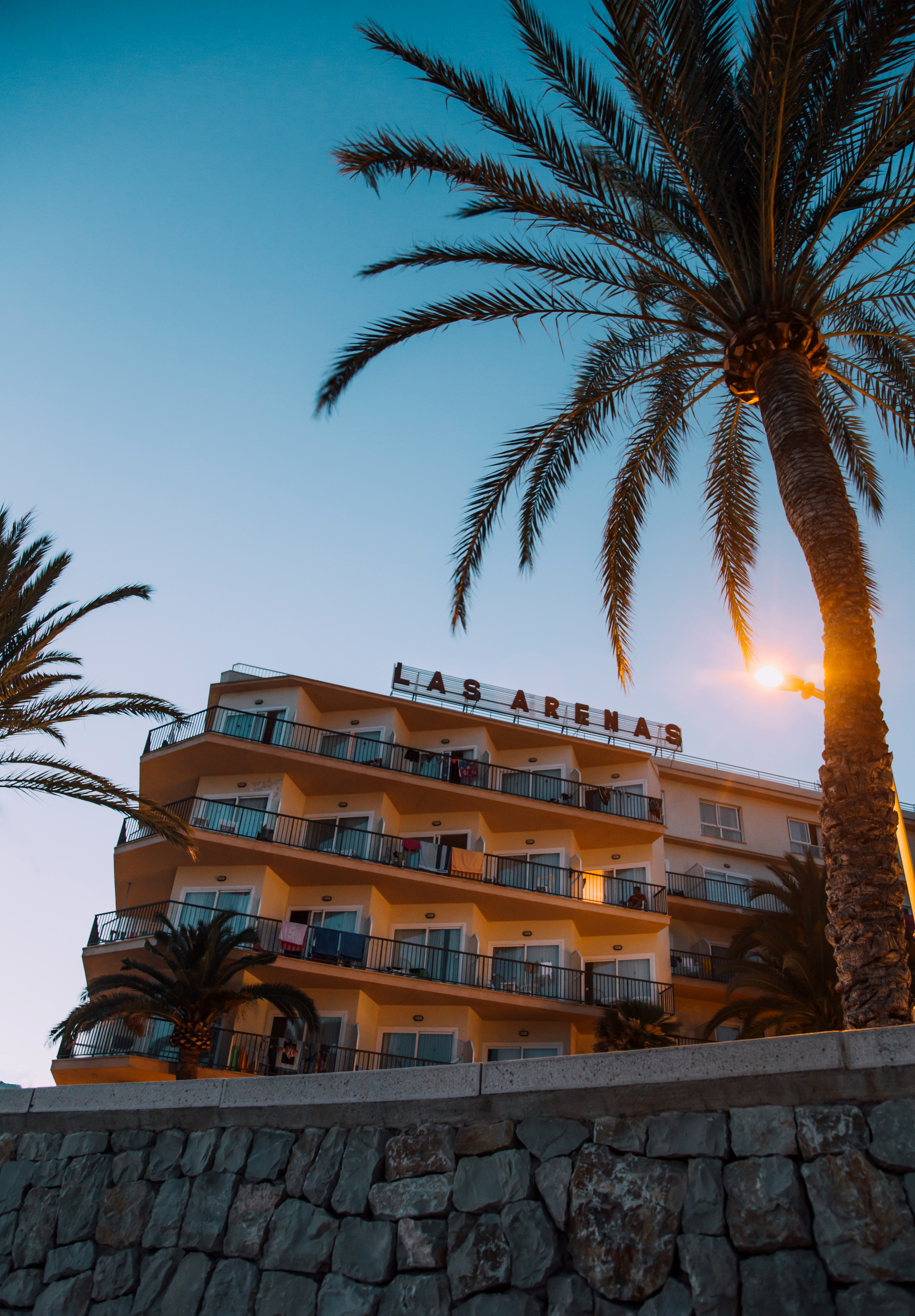 low angle photography of Las Arenas building